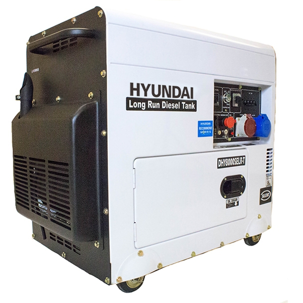 Hyundai 6kW Multi-Phase single and three phase Long Run Standby Diesel Generator DHY8000SELR-T