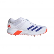 Adidas Adipower Vector Mid 24 Cricket Shoes White Lucid Blue Solar Red / 10 – Cricket Bats Direct