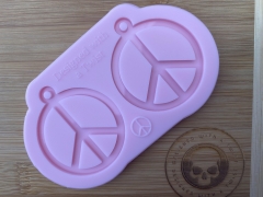 Peace Sign Earring Silicone Mold – Designed With A Twist