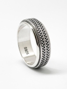 Bspoiled Women’s Men’s Rope Spinner Ring – 11 – BSpoiled