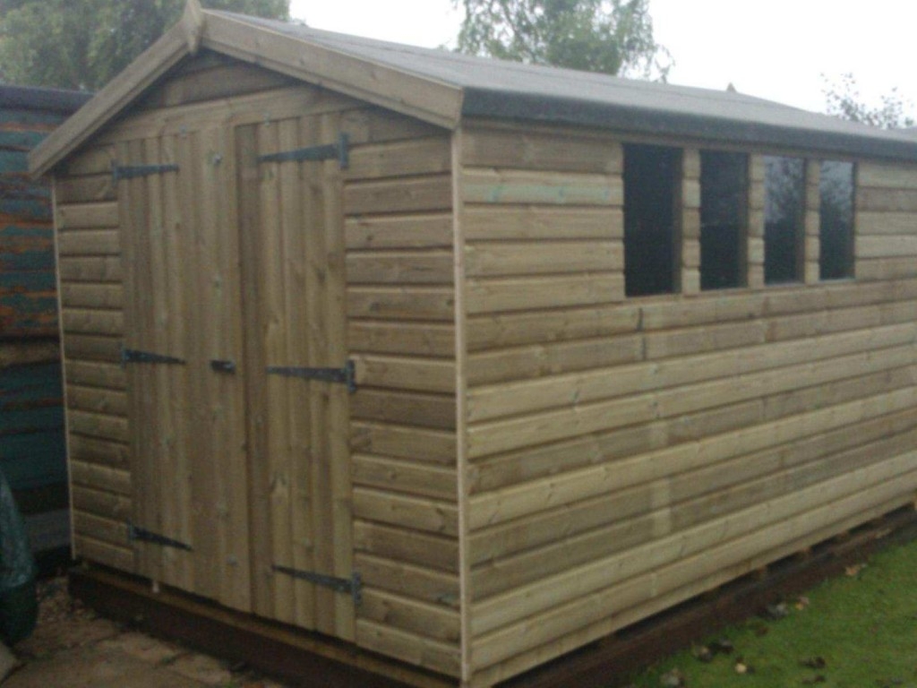 10 x 8ft 19mm Ultimate Tanalised Apex Shed