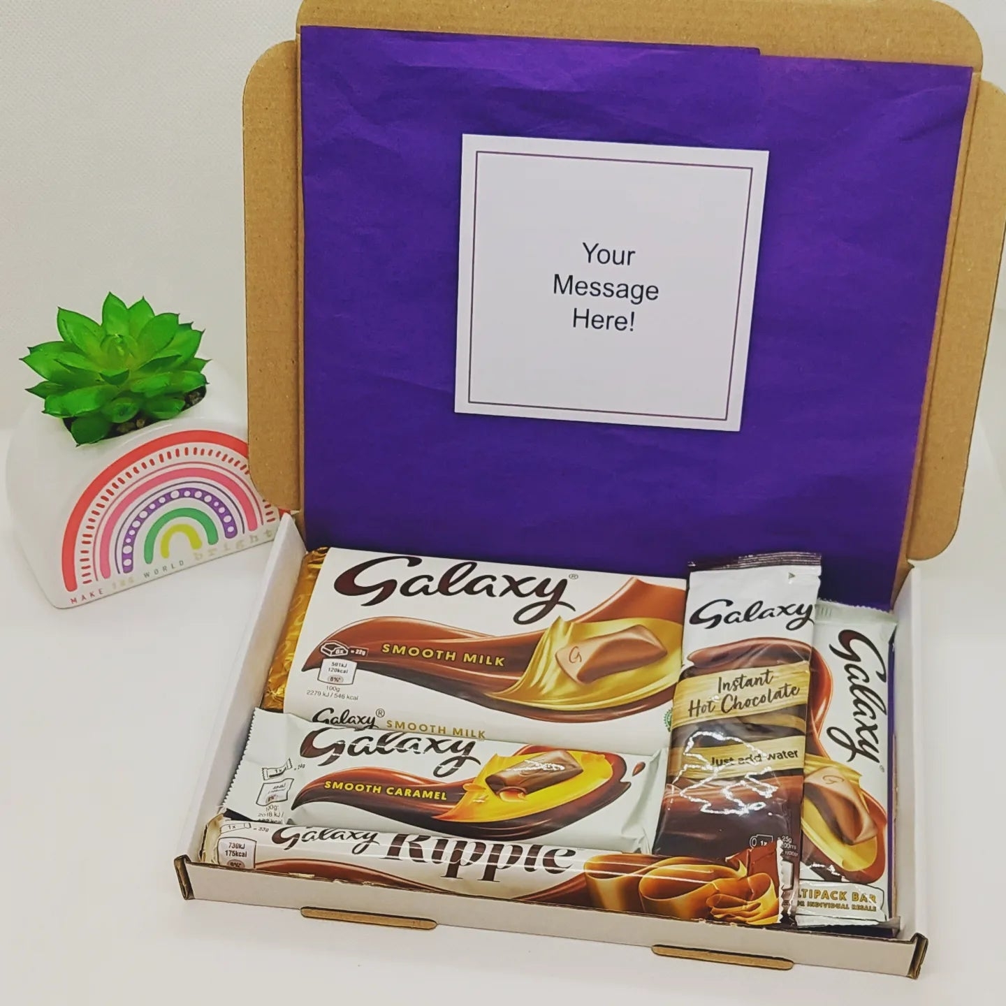 Galaxy Chocolate Hamper – Galaxy Letterbox Gift Set – The Happiness Box Caramel