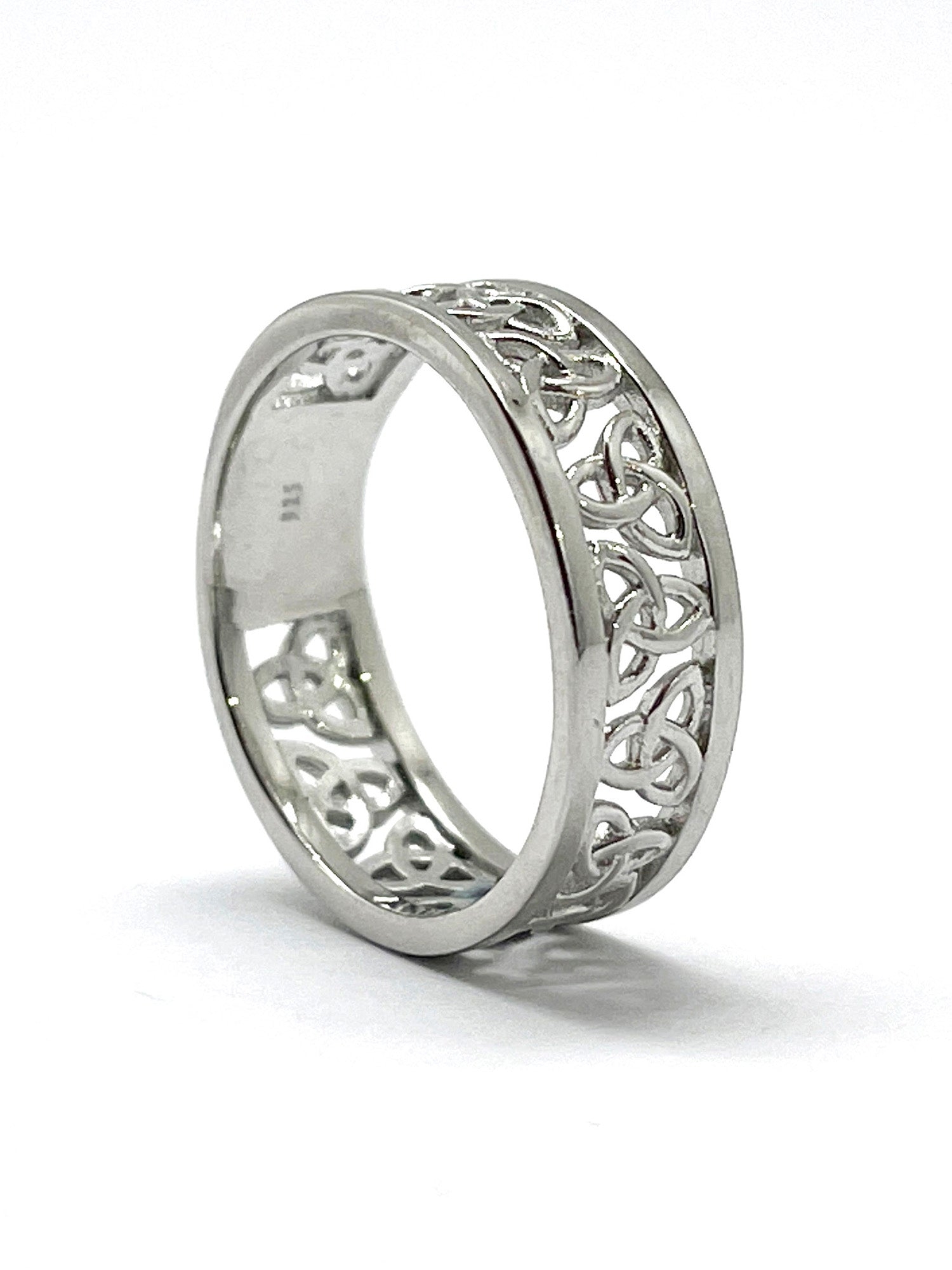 Bspoiled Women’s Silver Pattern Band Ring 925 – 7 – BSpoiled