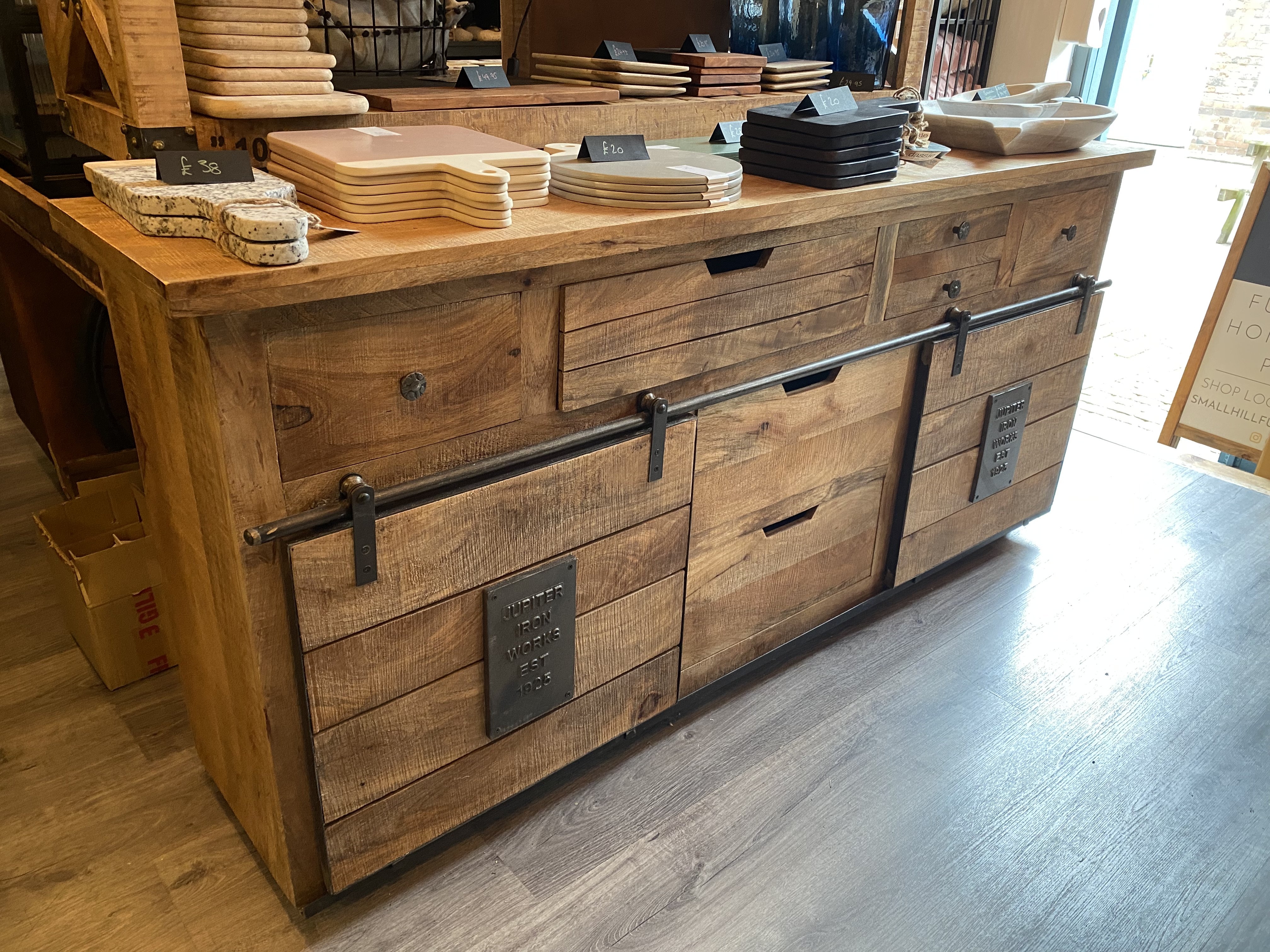 Mango Wood Industrial Sideboard | Smallhill Furniture Co. | Dutch Imports 6362