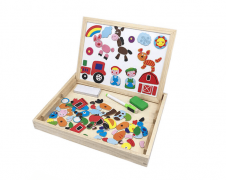 Farm Yard Magnetic White And Black Board – Children’s Toys By Wood Bee Nice