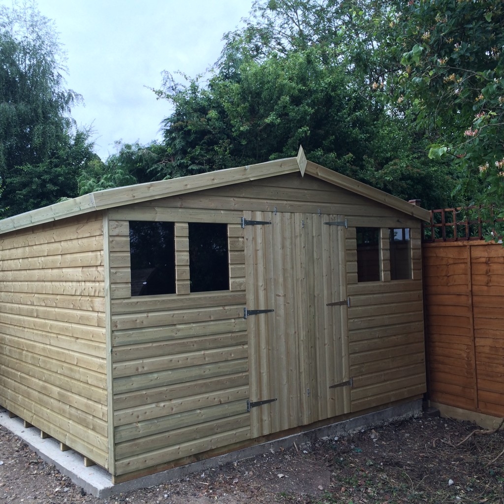 Garden Shed – 12 x 8ft – Ultimate Reverse 19mm Apex