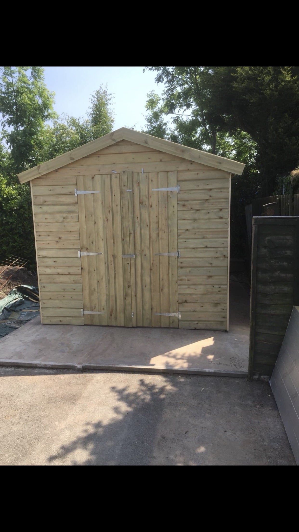 Garden Shed – 10 x 8ft – Apex With Breathable Membrane