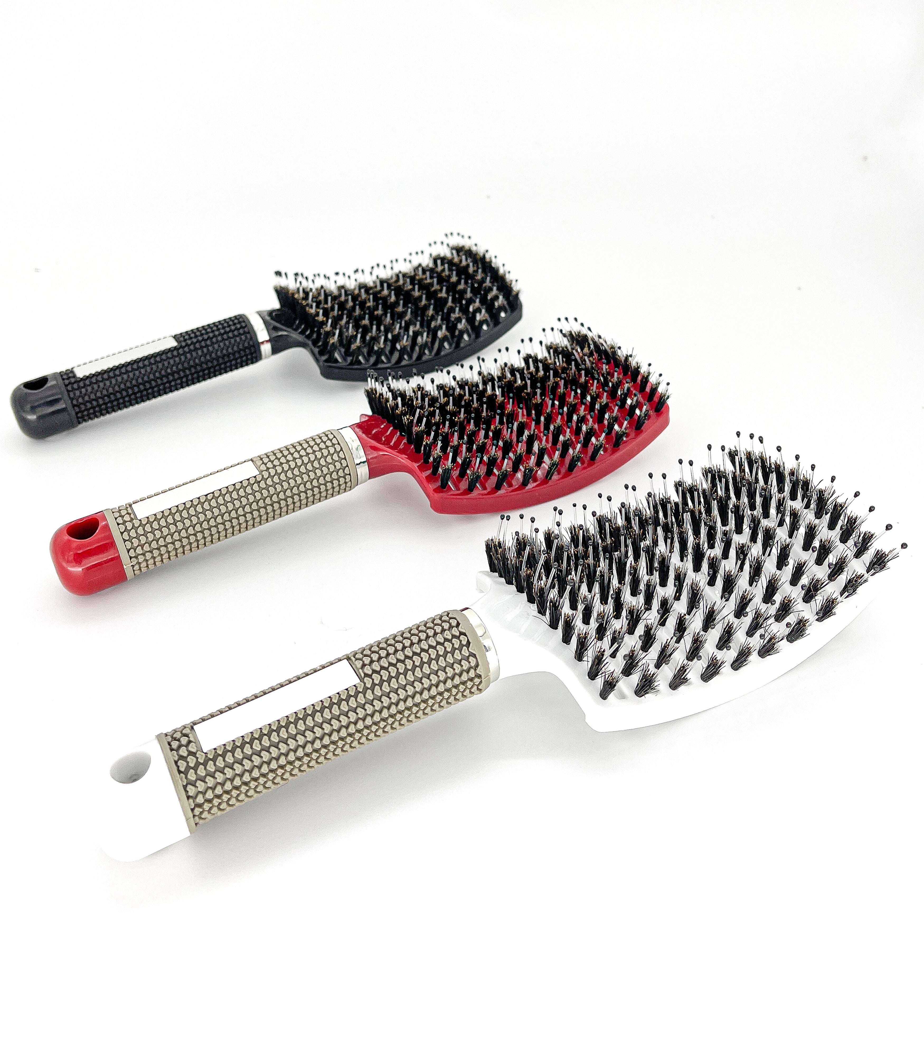 Bspoiled Women’s Boar Bristle Hair Brush – Black – BSpoiled