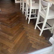 Dark Double Smoked Oak Herringbone – 14mm – Water & Scratch Resistant – Wood Floor Store