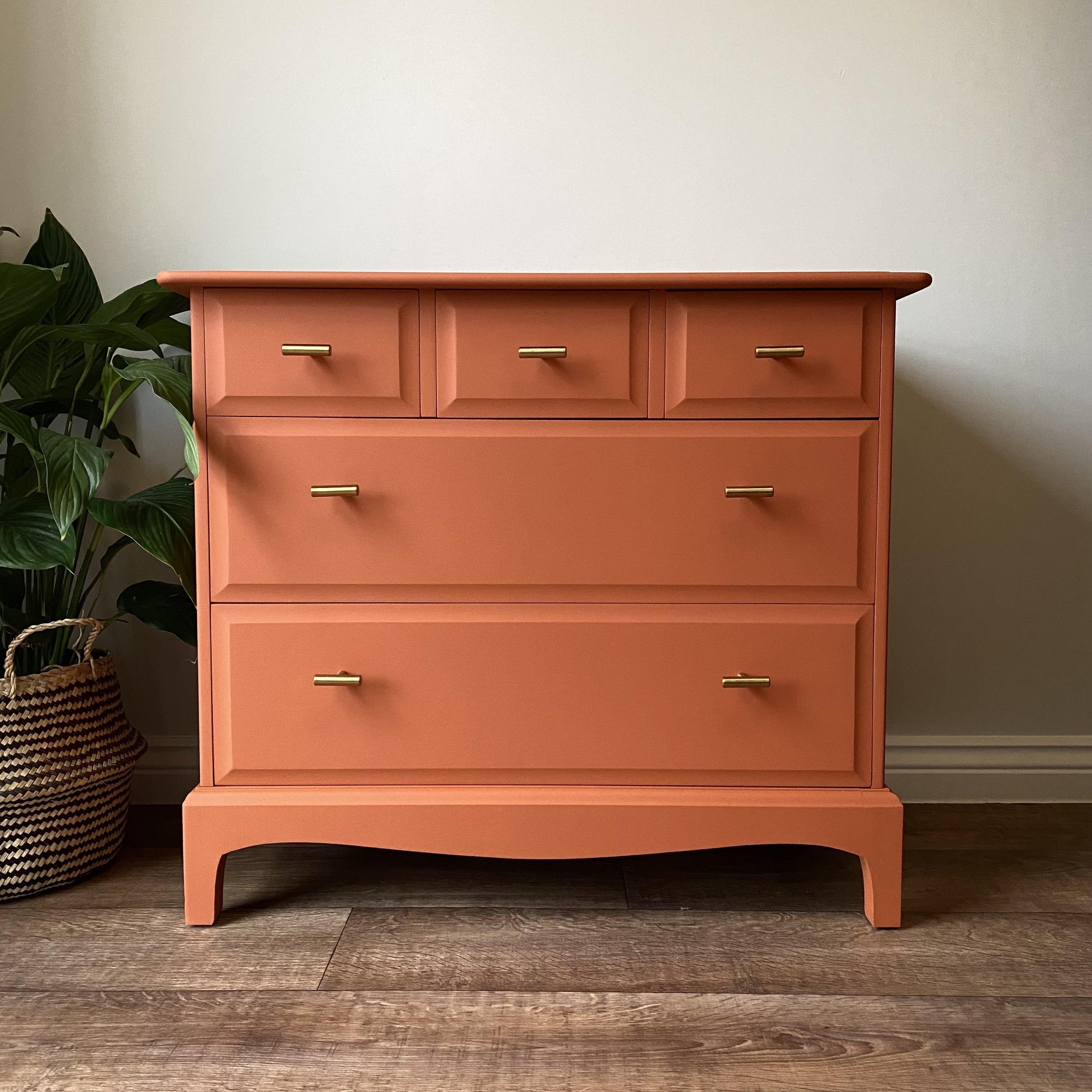 Stag 3 Over 2 Chest of Drawers | Lobster | Smallhill Furniture Co.