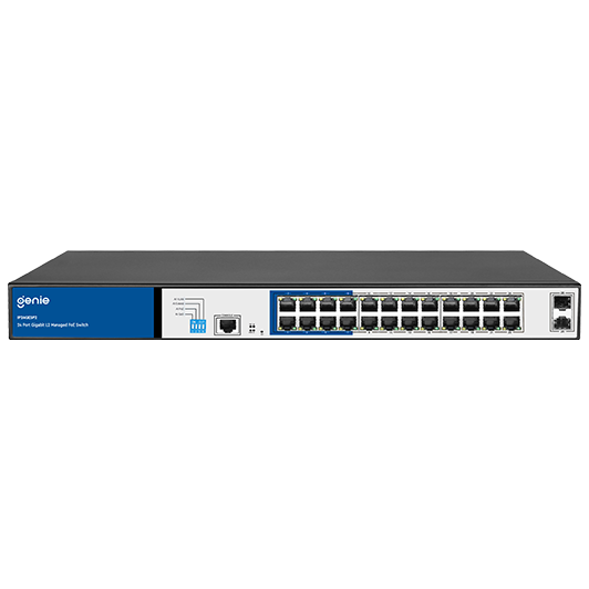 Genie IP16GESP2 16 Port Gigabit Ethernet Switch Rack mount – Online Security Products