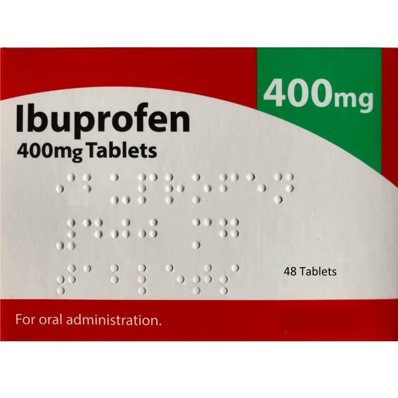 Ibuprofen 400mg 48 Tablets – Caplet Pharmacy