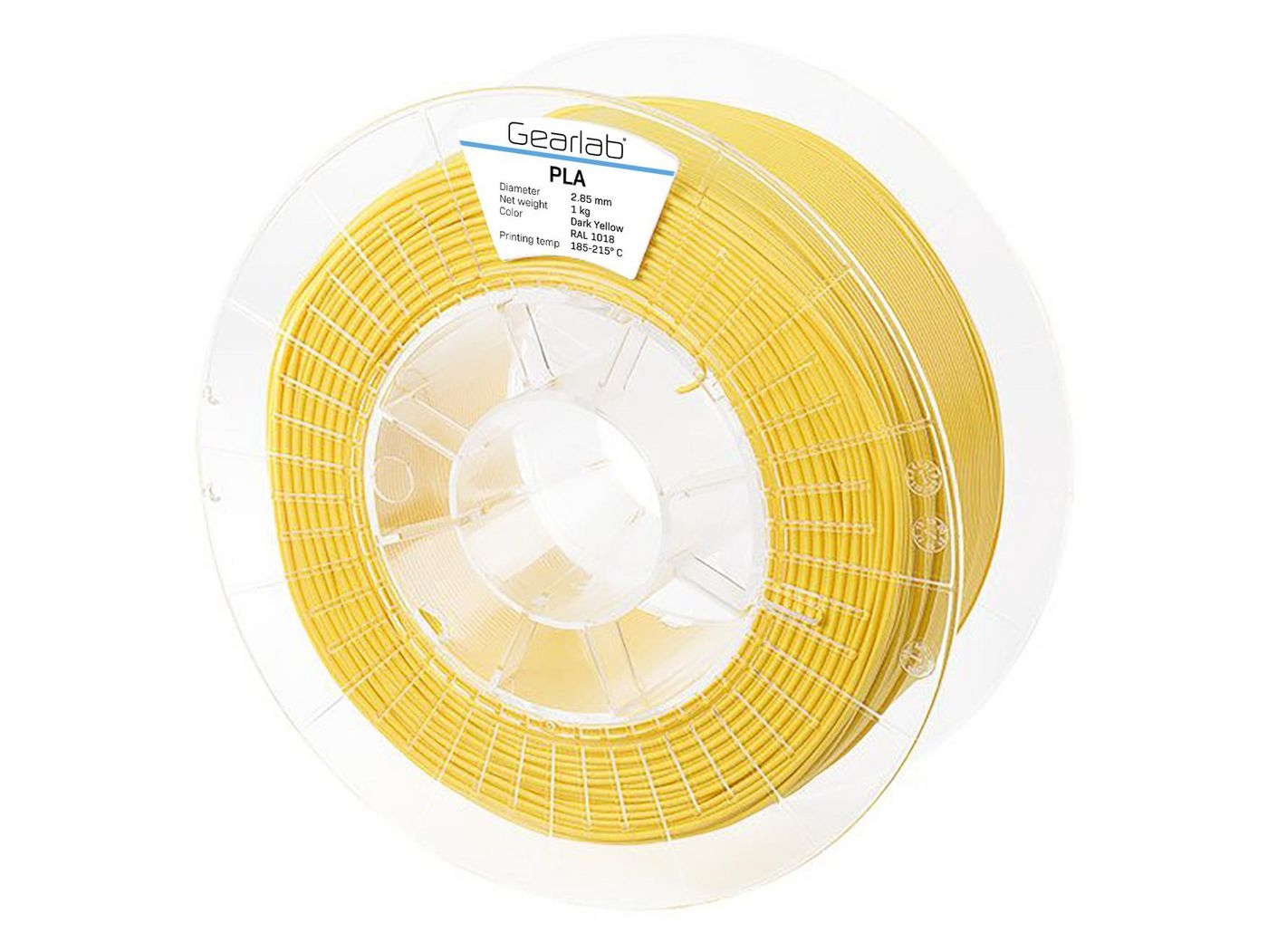 Gearlab PLA – Multiple colors – 1.75-2.85mm – 1KG, 2.85mm – Dark Yellow – 1000g – Gearlab