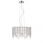 Impex Lighting Belize 5 Lights Pendant with Crystals In Chrome FInish IMP/A02/05/CH – Belize Ceiling – Impex Lighting – Daz Lighting