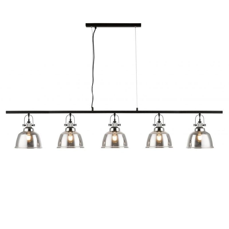 Impex Lighting Ava 5 Lights Ceiling Fitting with Smoke Finish IMP/A28/05/LIN/SMK – Ava Ceiling – Impex Lighting – Daz Lighting