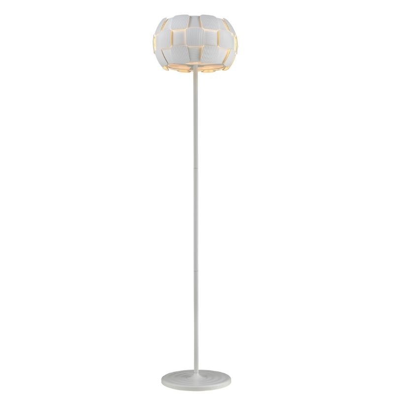 Impex Lighting Brigitte 3 Light Floor Lamp In White Finish PG504241/03/FL/WH – Brigitte Floor – Impex Lighting – Daz Lighting