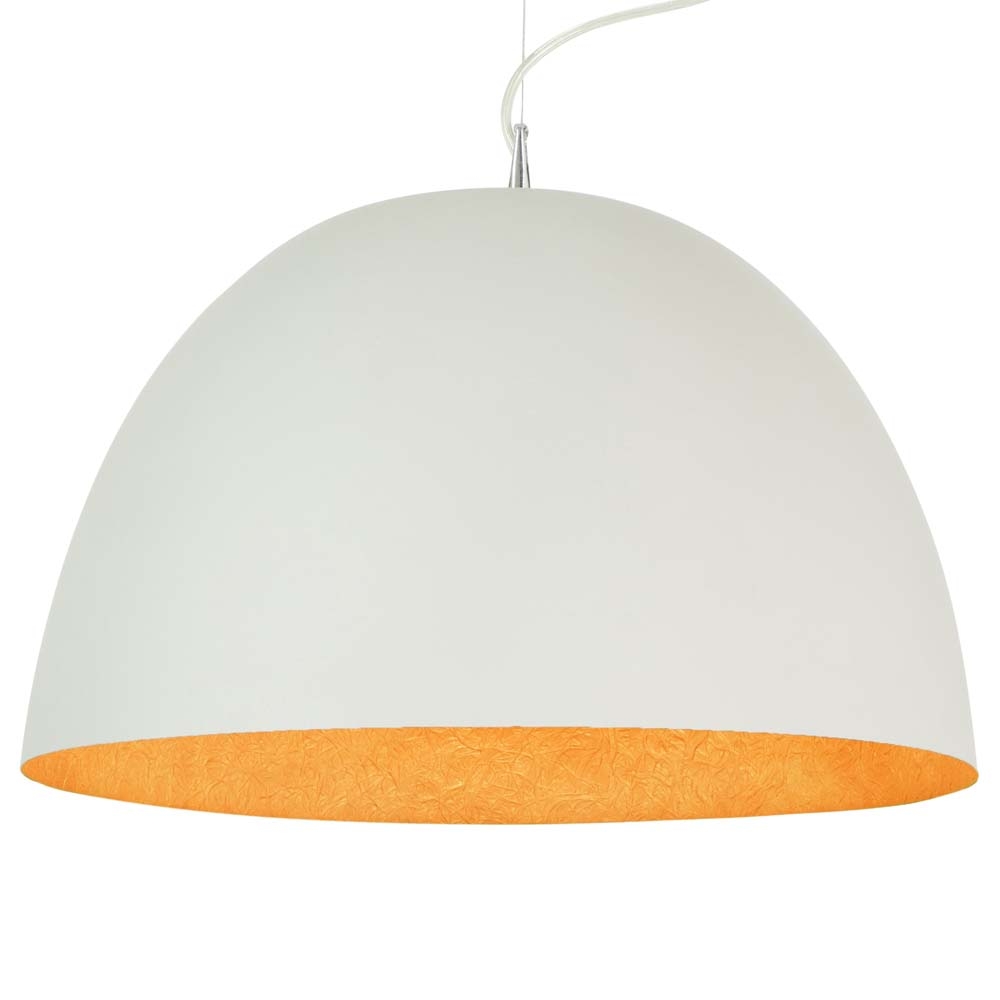 in-es.artdesign – Luna H2O White Pendant Light – Orange – White / Orange – Resin – 46cm x 27.5cm