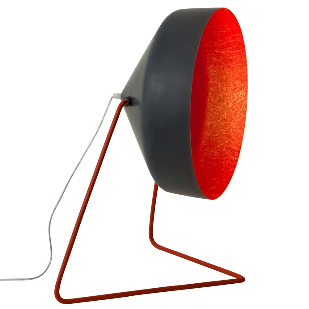 in-es.artdesign – Matt Cyrcus Lavagna Floor Lamp – Red – Black / Red – Nebulite (Fibreglass) / Steel – 22.5 cm x 40 cm