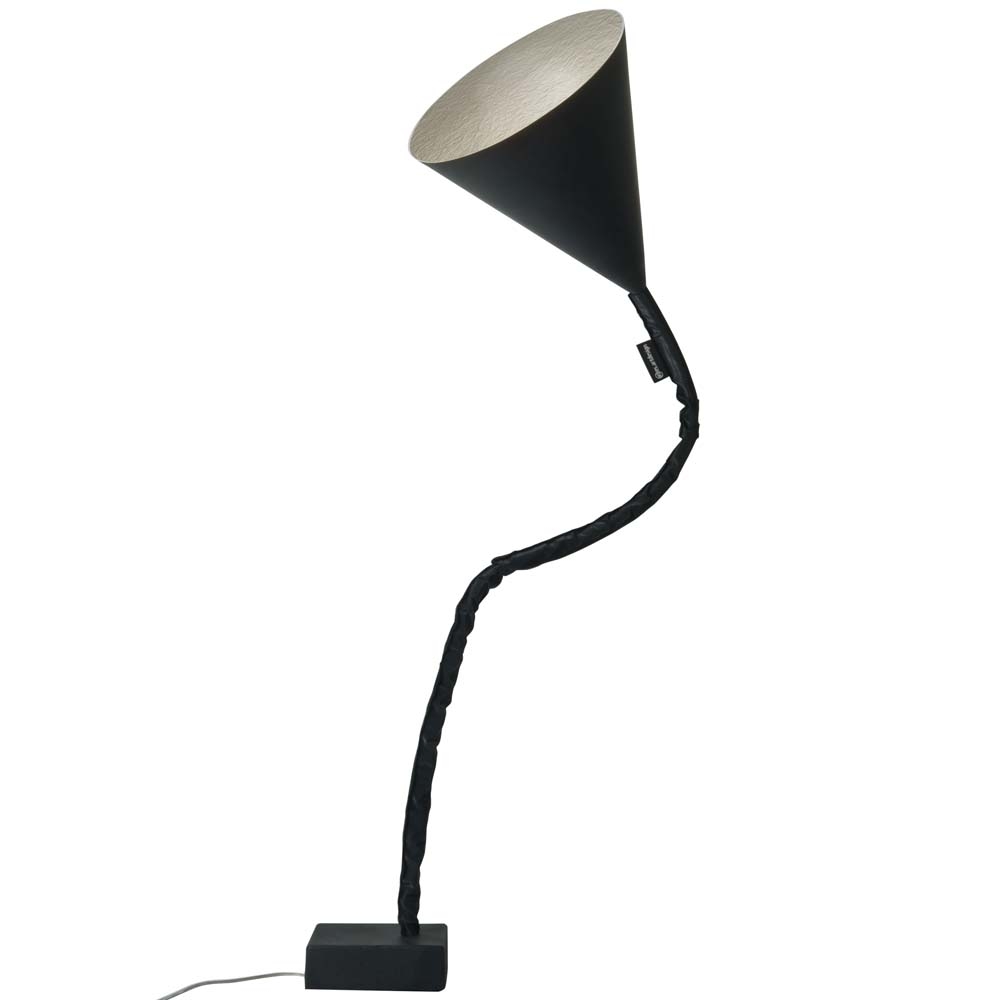 in-es.artdesign – Matt Flower Lavagna Floor Lamp – Silver – Black / Grey – Fibreglass / Steel / Iron – 31cm