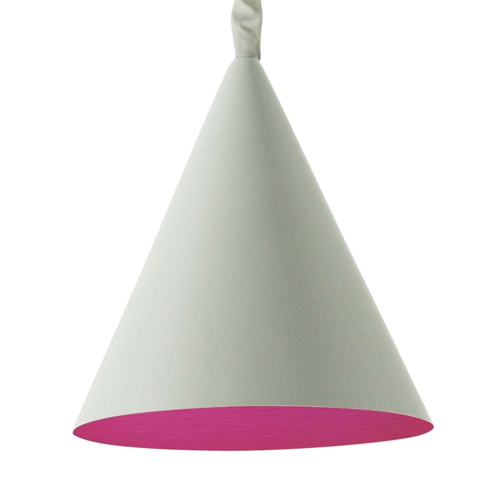 in-es.artdesign – Matt Jazz Cemento Pendant Light – Magenta – Grey / Pink – Cement Nebulite (Fibreglass) – 31cm