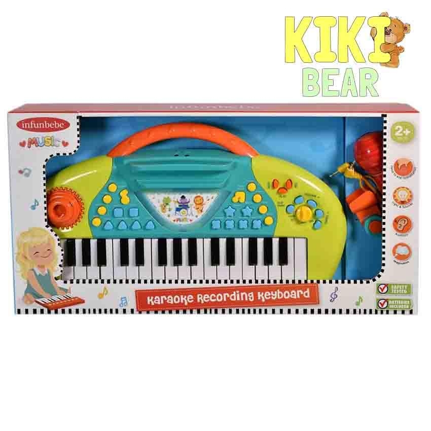 Infunbebe Karaoke Recording Keyboard – Kiki Bear