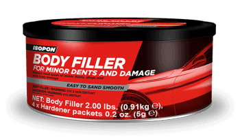 Fillers & Caulk Two Part Isopon P38 Body Filler for Minor Dents 250ml – TotalDIY