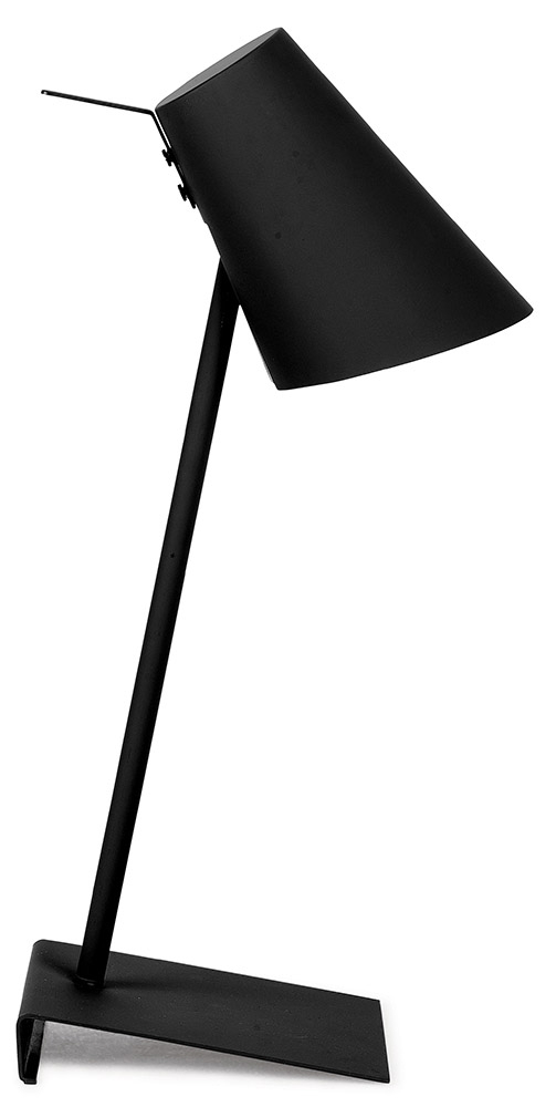 Its About RoMi – Cardiff Table Lamp – Black – Black – Iron / Rubber – 54cm x 20cm x 17cm