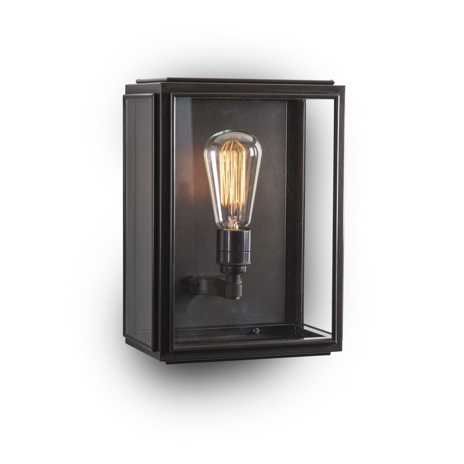 J Adams & Co – Birch Wall Lantern Light Fixture – Small – Bronze Colour – Brass Material