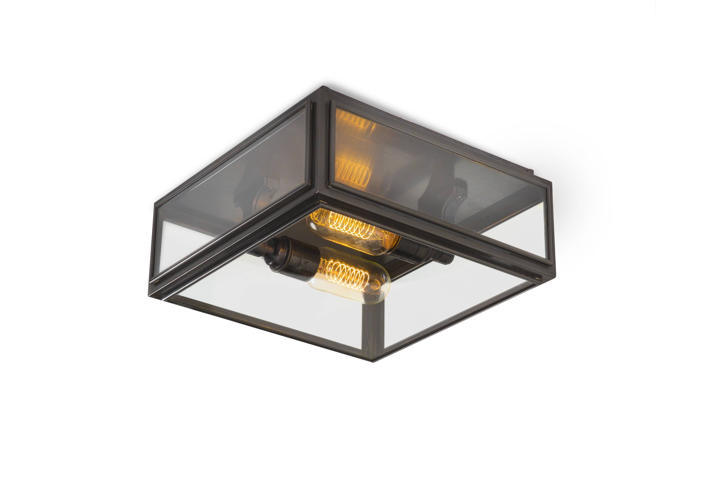 J Adams & Co – Elm Ceiling Lantern Light – Small – Bronze Colour – Brass Material