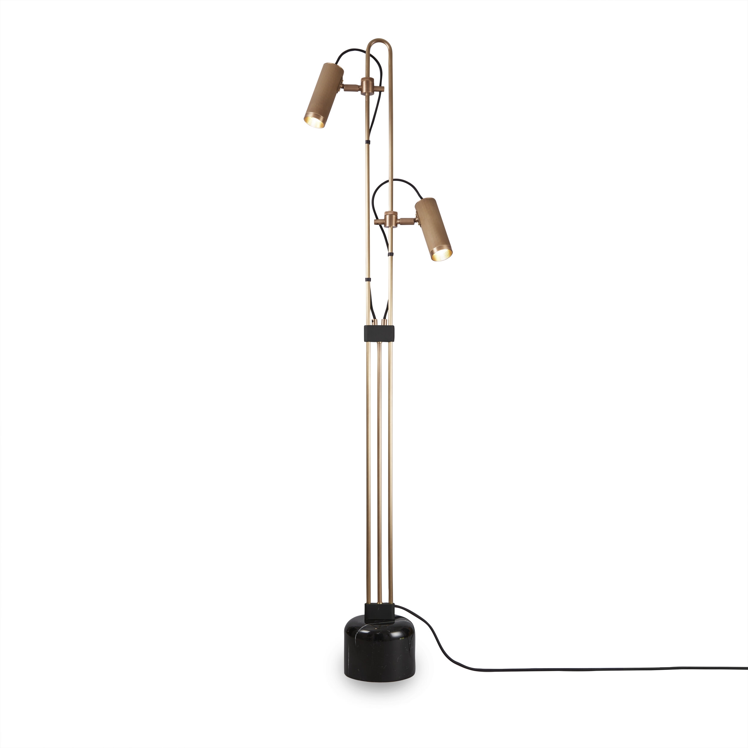 J Adams & Co – Spot Floor Light – Brass Colour – Brass Material