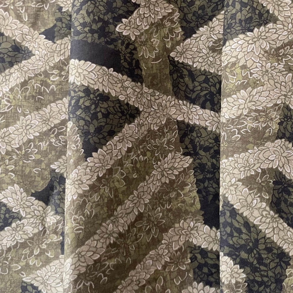 Labyrinth Fabric Olive Linen Josephine Munsey | The Design Yard