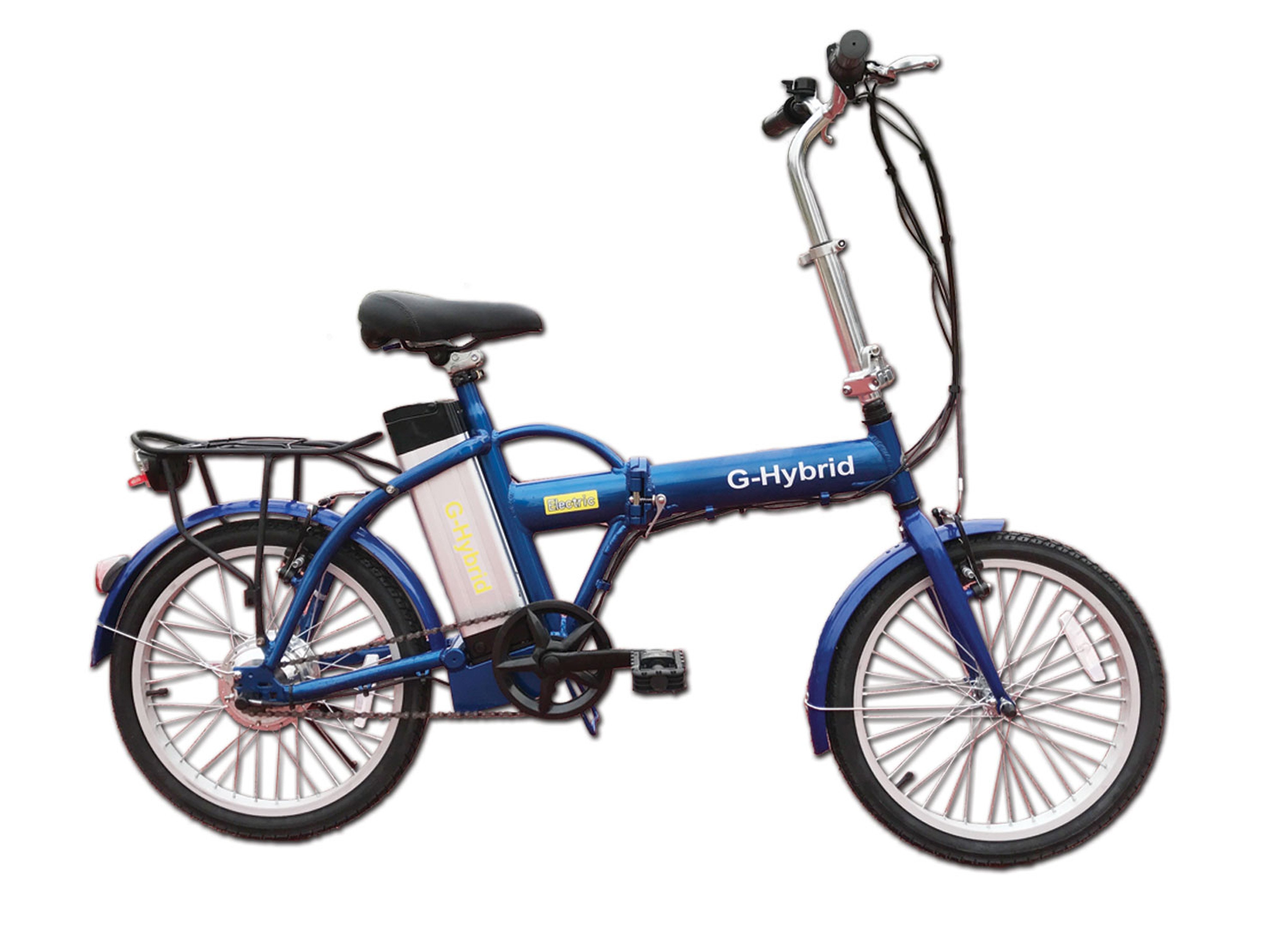 Folding eBike – G-Hybrid – City – Navy Blue – Throttle – Yes – Green Hybrid Bikes