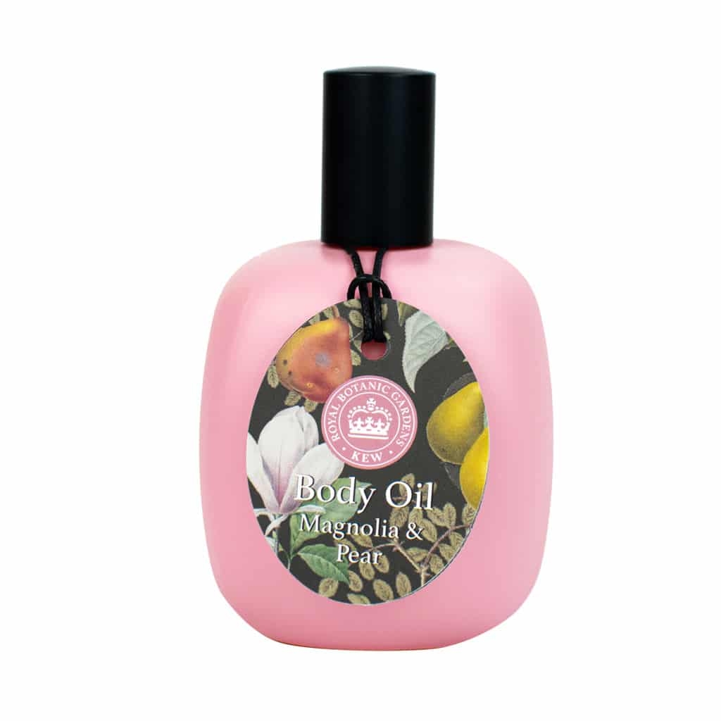Kew Gardens Magnolia & Pear Body Oil – 100ml – The English Soap Company