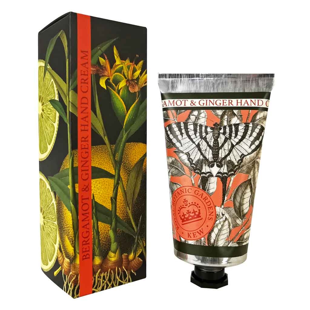 Kew Gardens Bergamot & Ginger Hand Cream – 75ml – Vitamin Enriched – Smooth & Aromatic – The English Soap Company