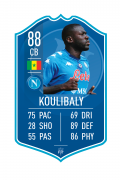 Koulibaly Napoli pre-made card – A4 | (21cm x 29.7cm) – Fifa Ultimate Team Card – Create FUT