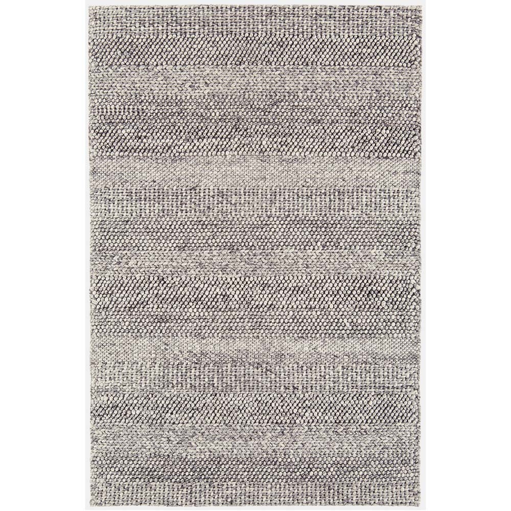 Katherine Carnaby – Coast Stripe Rug – CS-07 Grey Marl – 160 x 230 – Light Purple / Grey – 50% Wool / 50% Viscose – 70cm