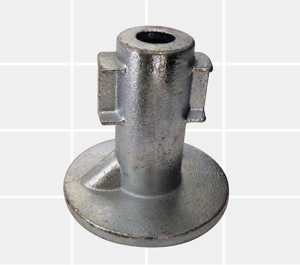Galvanised Tube Fittings – 42mm OD Tube C42 – 134 Ground Socket (Concrete In… – KIM40190 – K I Metals