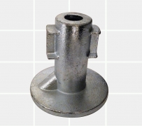 Galvanised Tube Fittings – 42mm OD Tube C42 – 134 Ground Socket (Concrete In… – KIM40190 – K I Metals