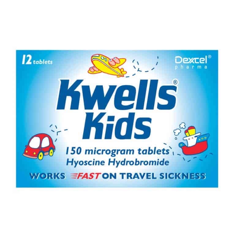 Kwells Kids Travel Sickness – 12 Tablets – Caplet Pharmacy