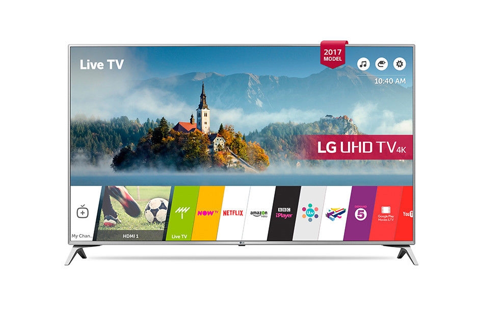 LG 49UJ651V 49” Ultra HD 4K Smart HDR TV Wifi WebOS Freeview/ Freesat HD – Yellow Electronics
