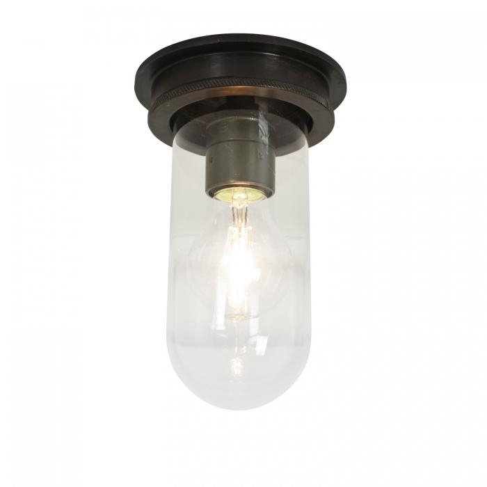 Davey Lighting – Ship’s Companionway Light – Weathered Brass – Clear Glass 180 mm
