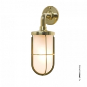 Davey Lighting – Weatherproof Ship’s Well Glass – Polished Brass – Frosted Glass 110 X  X 290 mm