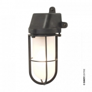 Davey Lighting – Weatherproof Ship’s Well Glass – Weathered Brass – Frosted Glass 120 X 120 X 260 mm