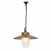 Davey Lighting – Well Glass Pendant – With Visor – Gunmetal – Frosted Glass 260 X 310 mm