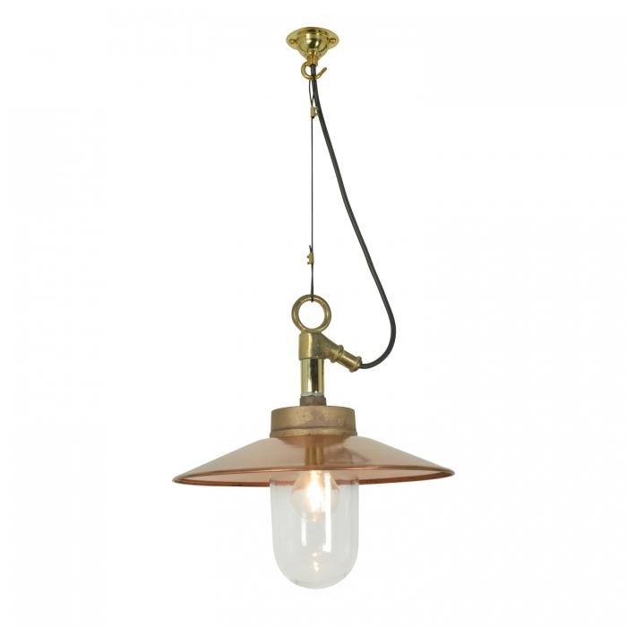 Davey Lighting – Ip Rated Well Glass Pendant – With Visor – Gunmetal – Clear Glass 330 X 310 mm