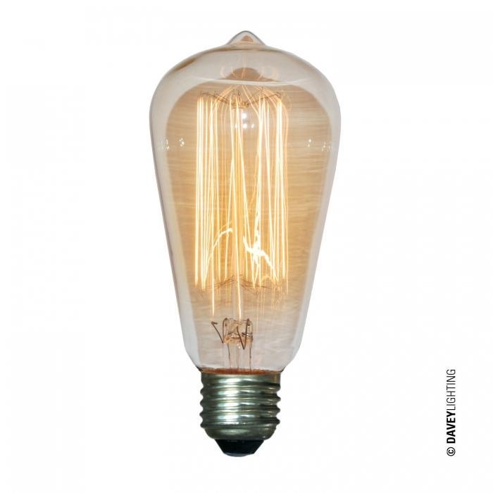 Davey Lighting – Squirrel Cage Light Bulb 60W Es – Clear – Glass