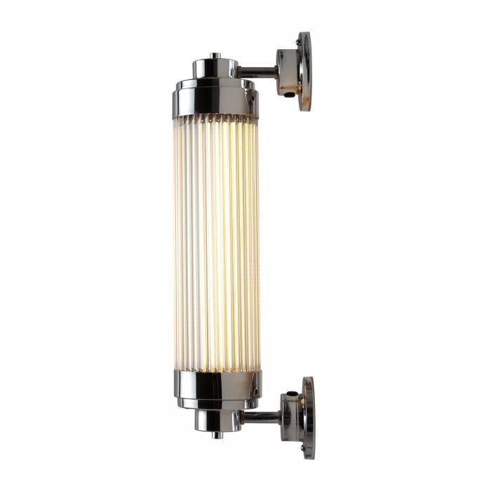 Davey Lighting – Pillar Offset Wall Light Led – Chrome Plated – Clear Glass 160 X 100 X 450 mm