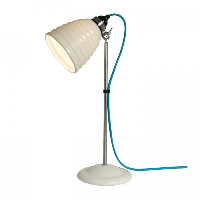 Original Btc – Hector Bibendum Table Light – Natural White – Turquoise Blue Cable 245 X 570 X 130 mm