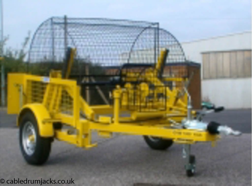 SEB – Cable Drum Trailer – E.w.v.t.a Highway Range – Single Axle – Payload : 830Kgs – Yellow / Black – 1075 mm X 1070 mm