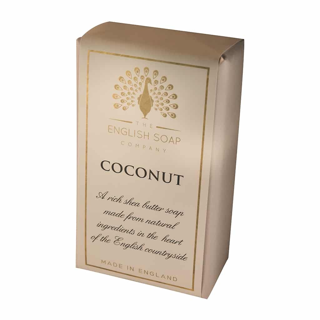 Coconut Pure Indulgence Soap – 190g – Luxury Fragrance – Premium Ingredients – The English Soap Company